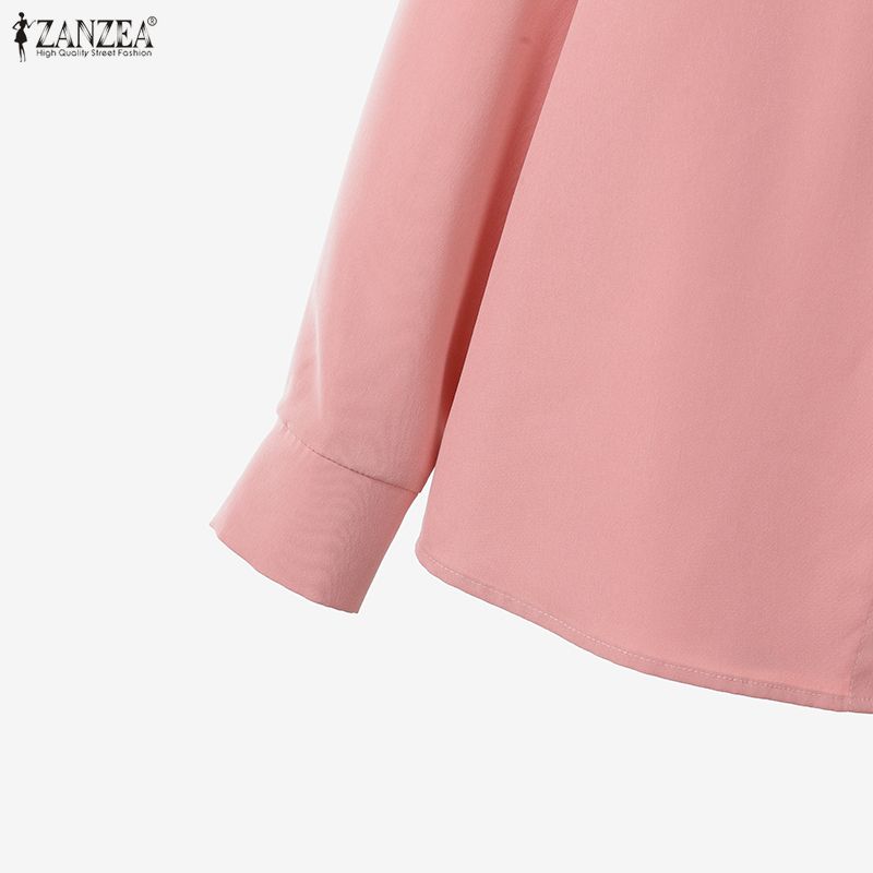 ZANZEA Women Long Sleeve Blouse and Pants Casual Two Piece Suit Sets