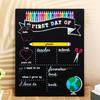 Double Sided Wooden Classroom Board Attachment Durability Ecological Friendly Design for Study Note Photo Props