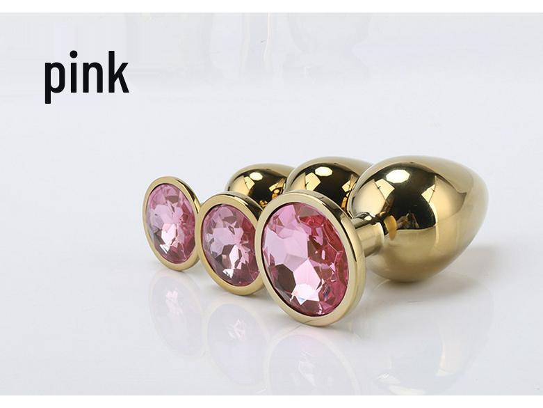 Diamond-Studded Metal Butt Plug for G-Spot Pleasure