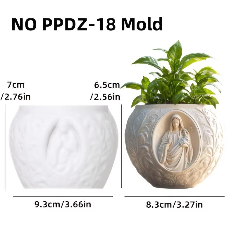 

DIY Greek architecture relief succulent plant flowerpot resin silicone mold European style Roman column Candle cup gypsum molds