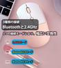 [Bluetooth & 2.4GHz] Silent Bluetooth USB Wireless Mouse, Type-C Rechargeable, 3-Level DPI Switching, 7-Color LED Light, Compact, Lightweight, High