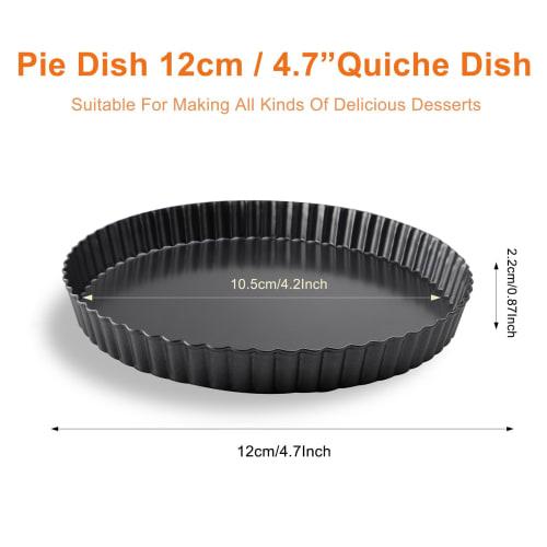 12cm Cake Pan, Removable Bottom Quiche Pan, Non-stick Tart Pan Base for Baking Quiches, Tart