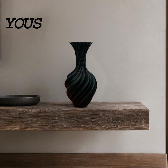 Vaso Decorazione da Tavolo Stampato 3D a Spirale, Fioriera Minimalista Moderna per Fiori Secchi da Arredo Casa, Scaffale Artistico Nordico, Idee Regalo Creative