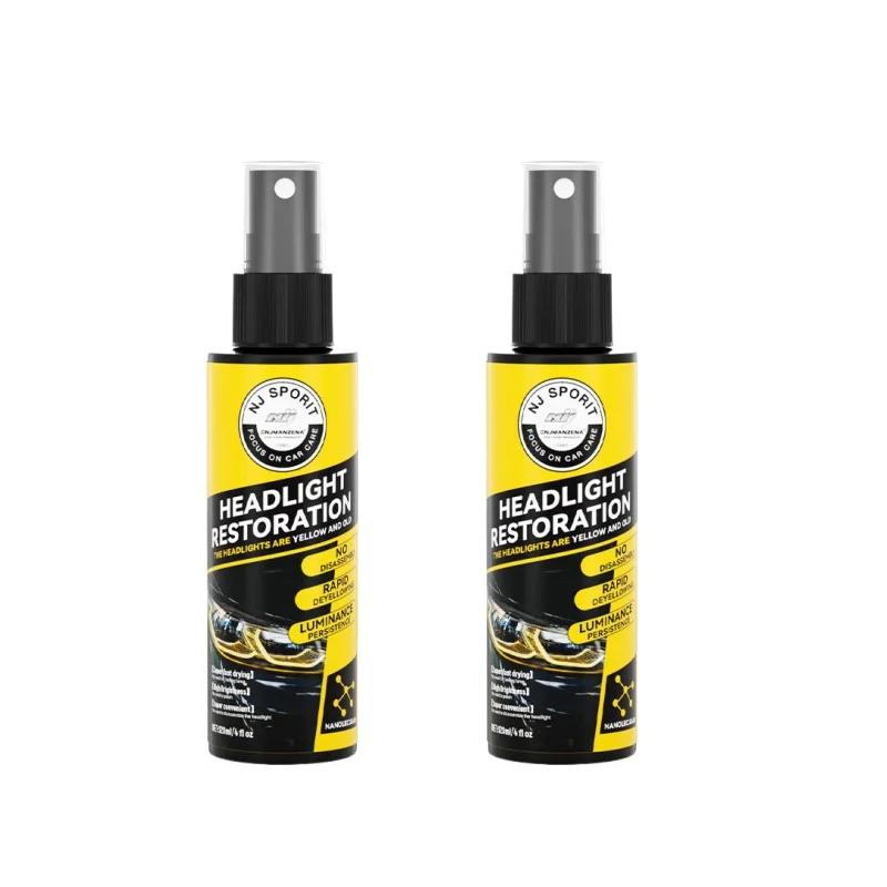 Car Headlight Restoration Polishing Spray Long Lasting and UV Resistant Headlight Polishing Restoration Kit Auto Lens Repair