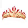 European Bride Alloy Diamond Pearl Crown Tiara Crown Phoenix Hair Accessories Rhinestone Highlight