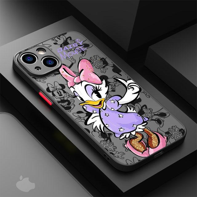 

Чехол для телефона Disney Микки Минни Маус для Apple iPhone 15 Pro Max 13 14 Plus 12 Mini 11 Pro XR 8 SE 7 6S XS MAX Матовый чехол for iPhone 14 Pro