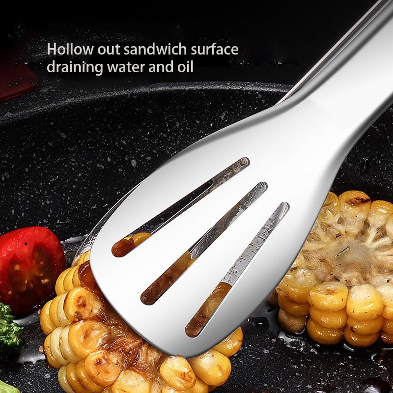 7/9/12 Inch Non-slip Food Tongs Stainless Steel BBQ Meat Salad Bread Clip Tong Barbecue Grill Buffet Clamp Kitchen Cooking Tools