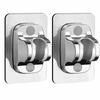 2 Pack Self Adhesive Shower Head Holder Adjustable Angle Shower Bracket  For Shower