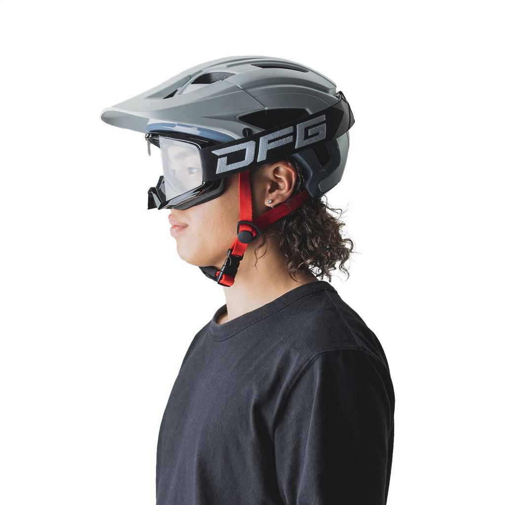 Dirtfreak CROSS SECTION Basis Half Shell Matte Size for and School Helmet, Gray, S/M (55-58cm), XS16-1202, MTB, Cycling, Commuting,