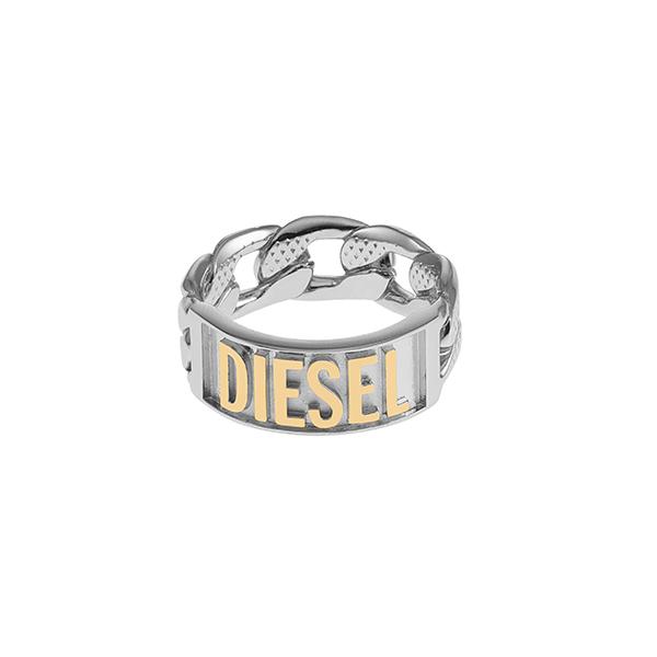 Diesel Accessory Dx1420931 Logo Two-Tone Ring