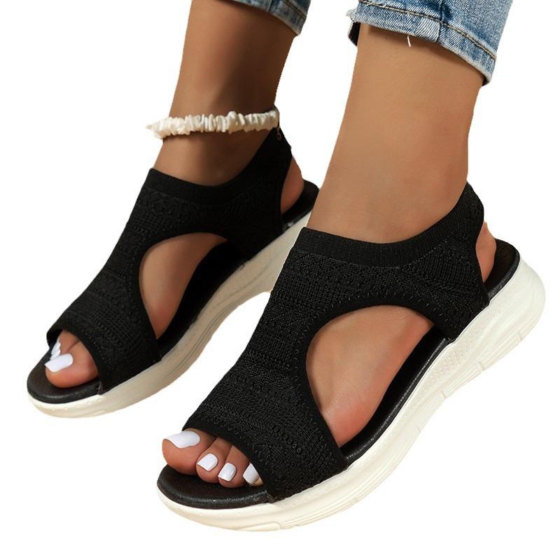 New Summer Plus Size Women's Fishmouth Sandals Are Comfortable and Breathable in Roman Style