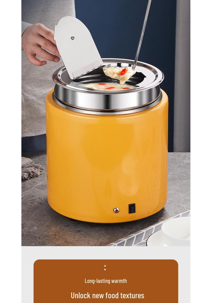 Stainless Steel Electric Soup Pot: Insulated, Self-Service, No-Water, Constant Temp for Soup/Porridge