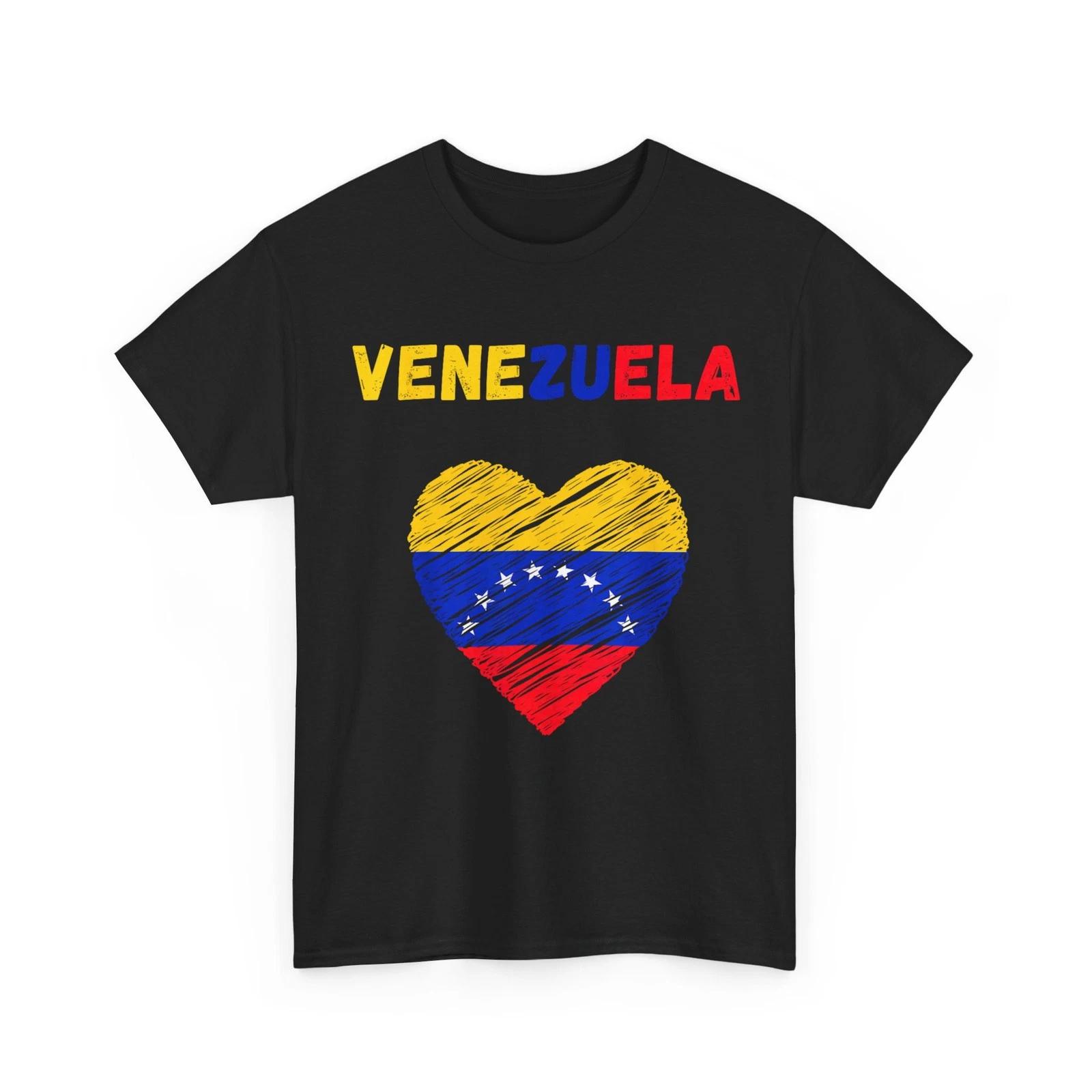 Venezuela Flag Holiday Venezuela Heart Venezuelan Flag T-Shirt S