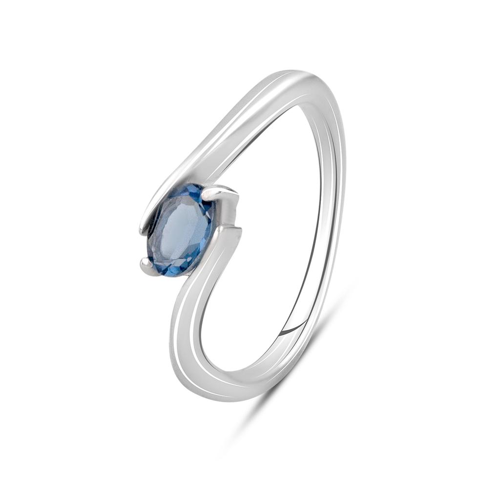 Silver Ring with Artificial Tanzanite Nano 0.413ct (2110347) 2.16 Gr. 925 Standard