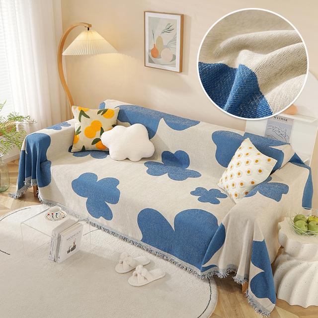 

Printed Blanket Plush Removable Sofa Chair Slipcover For Living Room Machine Washable Non -Slip Sofas Blankets Various Sizes For Home Use Decoration 130x180 cm
