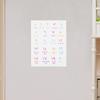 Number Poster Alphabet of Numbers Kids Decor Flip Chart Early Learning Posters