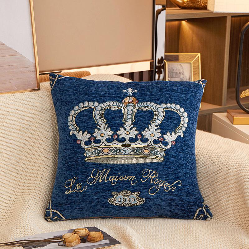 Nordic Style Elegent Crown Cushion Cover Fashion Home Sofa Decoration Pillowcase 45cm Gorgeous Household Textiles Pillow Cover