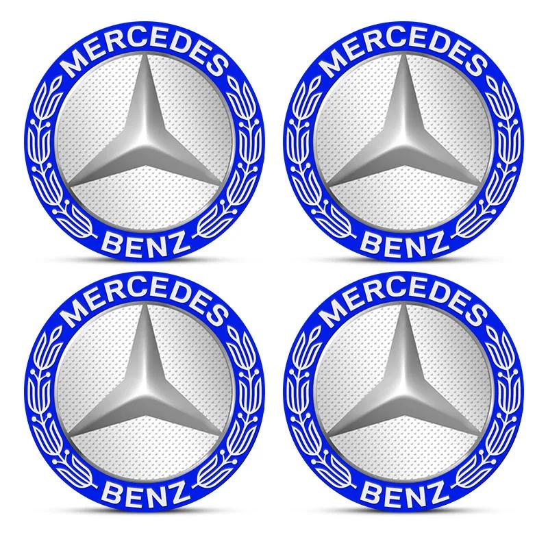 56mm Car Wheel Center Hub Cap Emblem Decal Wheel Sticker Car Styling for Mercedes Benz E300 W166 W176 W242 S212 X166 W205 W212