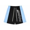 Men Women Loose Fit Streetwear Shorts With Letter Print Rhinestone Embellishment Breathable Quick Dry Casual Pants