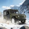 1:10 Scale RC Crawler, 4WD All Terrain Off Road Vehicle, Electric Remote Control Car with Removable Doors and Roof Green