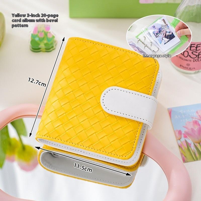 A5 Kpop Idol Photocards Holder PU Photo Album With 20pcs 3inches Sleeves Binder Collect Book For Photographs