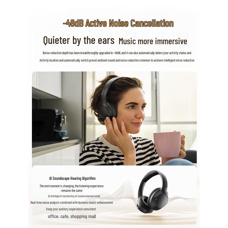 Lenovo TH46 ANC Noise Cancelling Bluetooth Headset