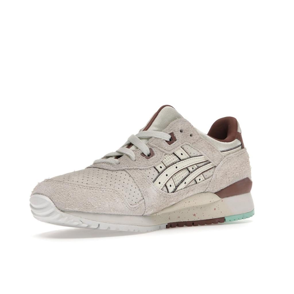 Nice Kicks X ASICS Gel Lyte 3 OG Nice Cream Unisex Sneakers Ivory Brown 1201A460-750