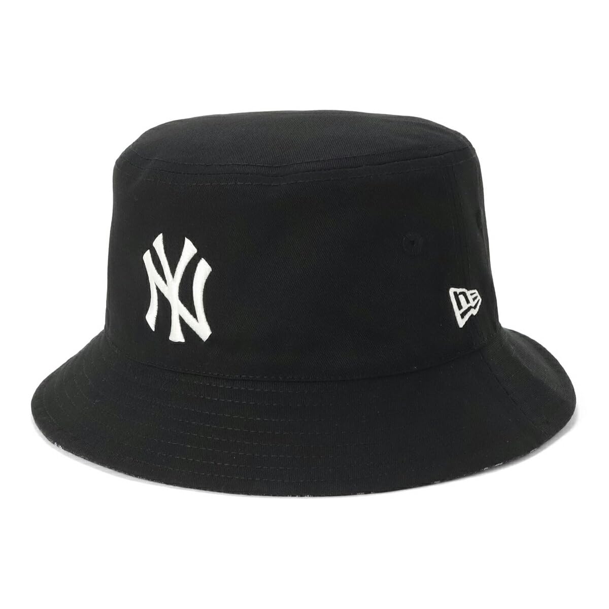 

New Era MLB Jacquard Reversible Bucket NY Size BUCKET01 RV JACQUARD NEYYAN NER36C3721 Hat, Black, L/XL, BLK, 14388499,