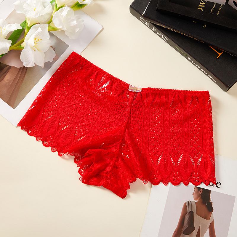 Amazing Sexy Panties Women Mid Waist Lace Thongs And G Strings Underwear High-quality Lingerie Hollow Out Transparent Int