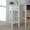 Vidaxl Side Table With Drawer, White