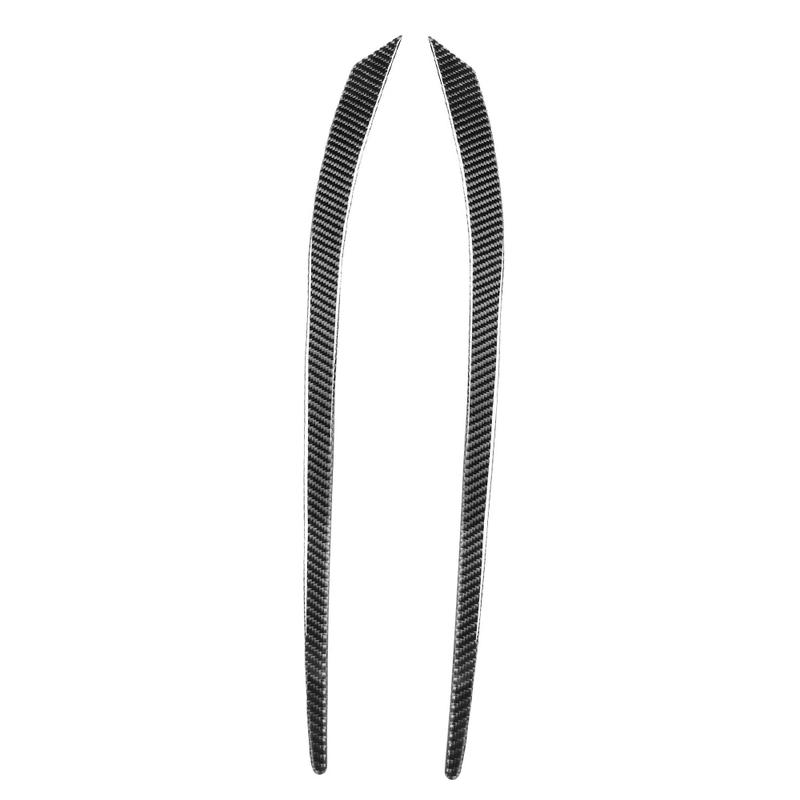 Carbon Fiber Car Headlight Eyelid Eyebrow Sticker For Mitsubishi Lancer Evo 2008 2009 2010 2011 2012 2013 2014