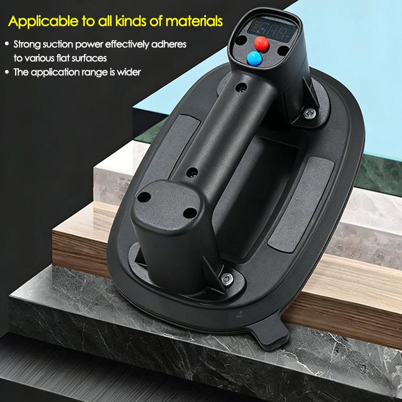 Industrial Grade Electric Suction Cup with LED Digital Display 1800mAh Rechargeable Heavy Duty Lifting Tool for Glass Tiles