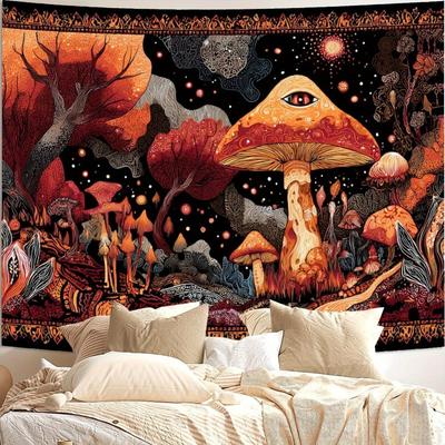 Mushroom Tapestry Hippie-Style Bedroom Tapestry Charming Aesthetic Wall Feature Decorative Backdrop Elevate Your Space