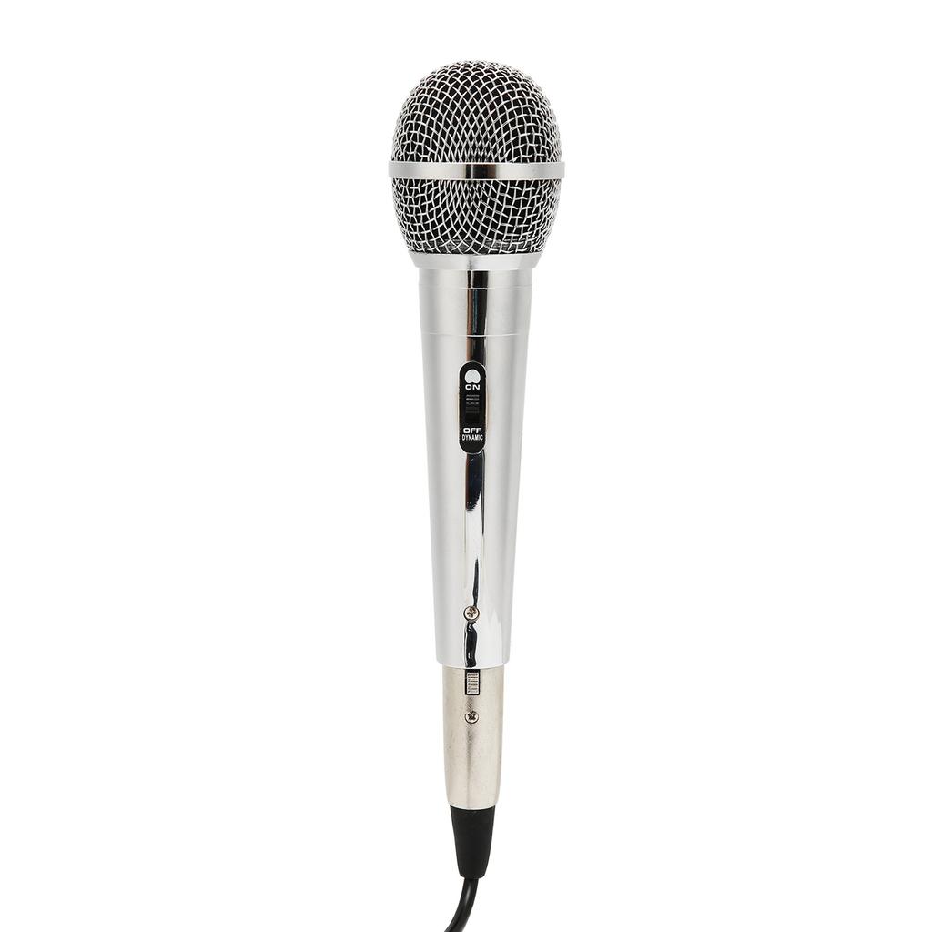 Wired Microphone Moving Coil Type Handheld Singing Microphone for Home KTV Meeting 9.8ft