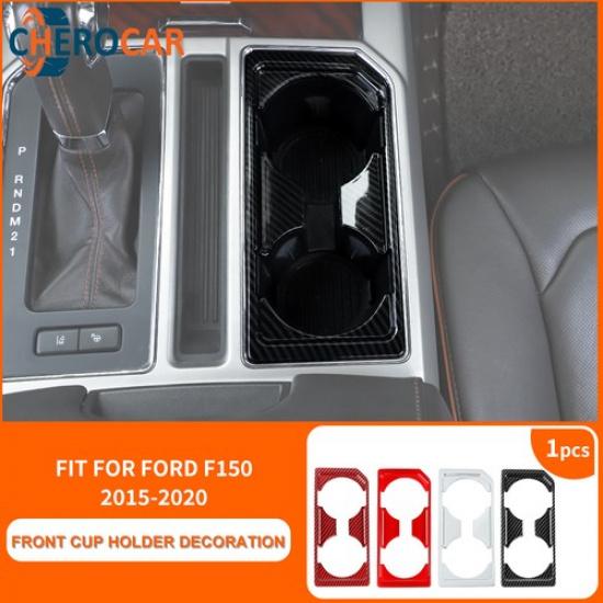 Front Inner Water Cup Holder Panel Trim Cover For Ford F150 2015-20 Accessories
