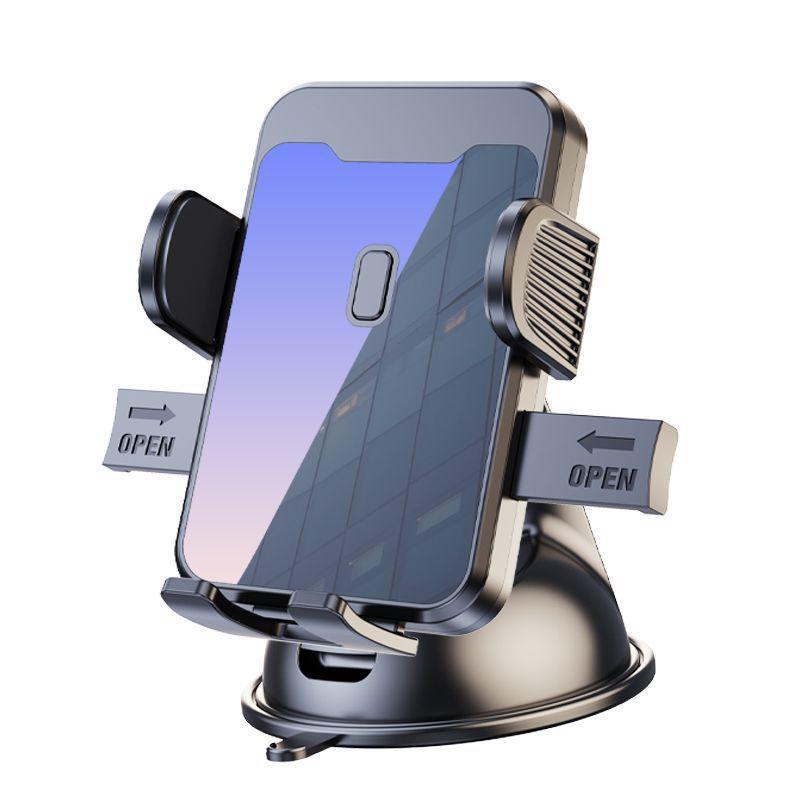 Car Phone Holder Suction Cup, Retractable Rotating Center Console Mount, Car Navigation Support