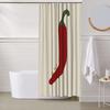 I'M Hot" Chilli Art Print Funny Shower Curtain - Cute Bath Decor & Christmas Gift Idea