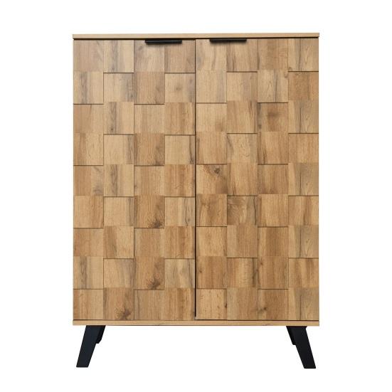 Storage Sideboard Sideboard, Modern Shoe Cabinet with 5 Compartments, Dimensions 80.5 X 35 109.5 Cm, Adjustable Shelves Wood