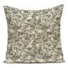 Pillowcase for Kids Plant Leaf Leaves Grey Charcoal Grey  Decorations Sofa Throw Pillow Case Cushion Cover for Living Room