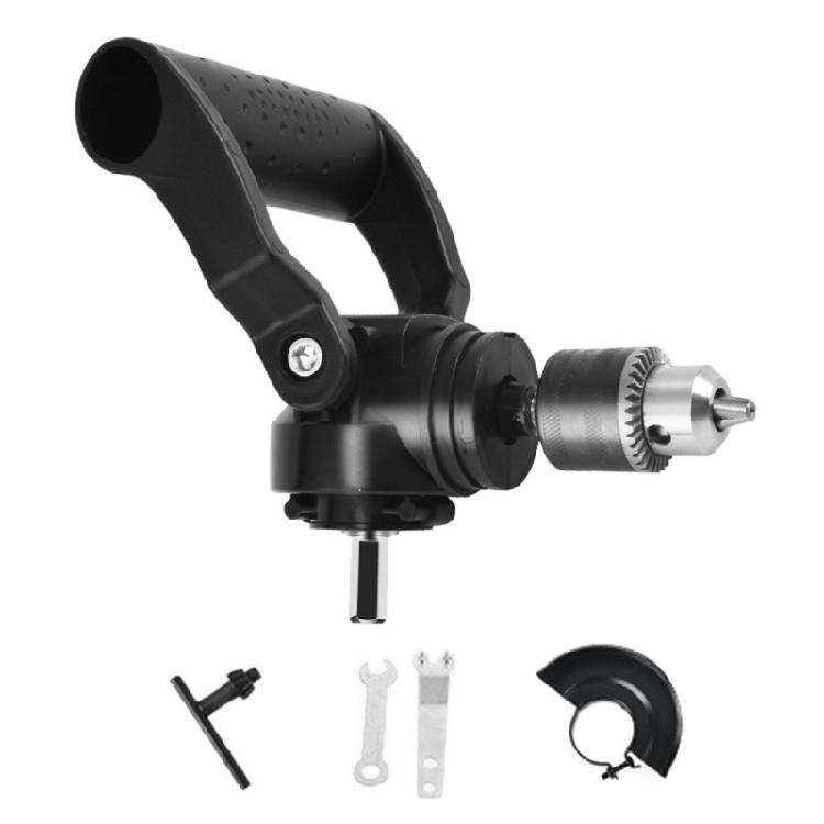 

Right Angled Drill Attachment 90 Degree Drill Chuck with Handle Cordless Right Angled Drill Attachment Adapter Extension 1
