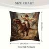 Double Sided Modern Dinosaur And Jesus Design Soft Throw Pillow Cover For Bed Sofa And Lounge Chair Home Decoration