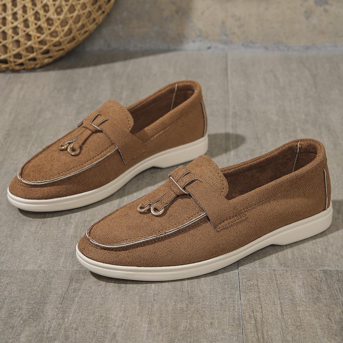 

Неглубокие мокасины без застежек Повседневная женская обувь для ходьбы Модные женские туфли большого размера на плоской подошве Однотонные туфли на плоской подошве Спортивная обувь для отдыха на открытом воздухе 43 коричневый