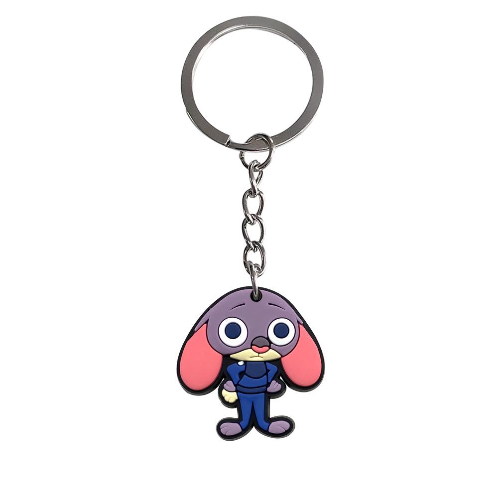 Zootopia Backpack Charm: Soft PVC Keychain Ornament