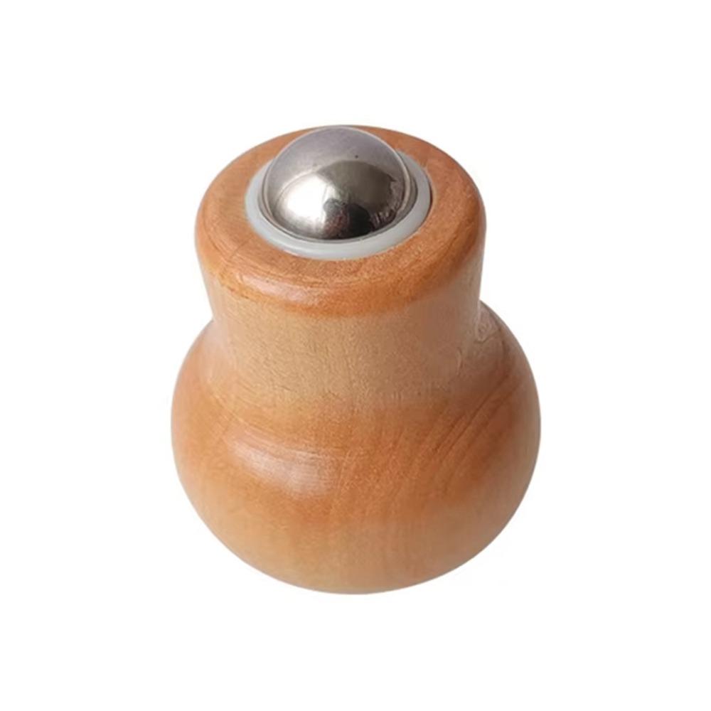 Handheld Facial Roller Mini Massager Muscle Relaxation Wooden Acupressure Massage Tools Stress Relief Scraping Stick