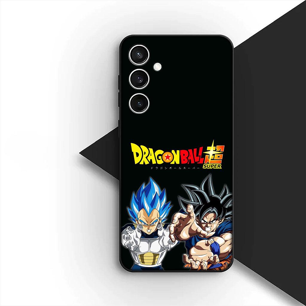 Cover for Samsung Galaxy S25 S24 S23 FE Ultra Plus S7 Edge S25+ S23+ A56 5G Case Dragons Gokus Balls DragonBalls Vegeta Super