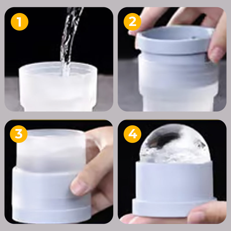 Portable Silicone Ice Ball Maker DIY Refrigerator Freezer Ice Maker Creative Small Ice Ball For Cocktail Whiskey Drink Home Bar