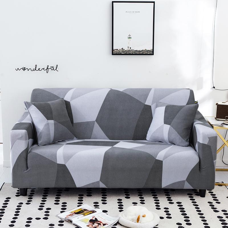 New Color 1/2/3/4 Seats Sofa Couch Cover Stretch Corner Sofa Covers L Shaped Sofa Slip Cover Protector Bench Cover Thin Fabric