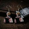 Halloween Jewelry for Women 1 Pair Theme Dangle Drop Earrings Women, Scary Blood Punk Style Statement Accessories Clown Acrylic Earrings, Creative
