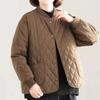 Damen Koreanischer Stil Locker Lässig Leichte Kurze Diamantgesteppte Baumwollwattierte Jacke für Winter