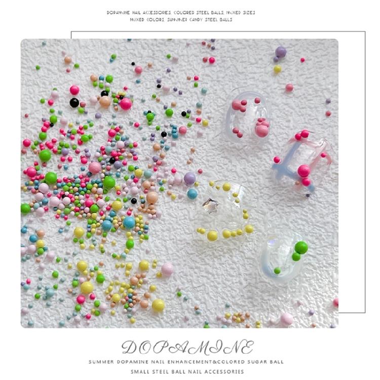 Nails Caviar Beads Metal Nail Beads Micro Pixie-Beads for DIY Nail Art Charms